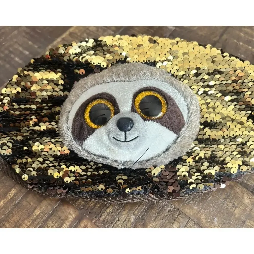 TY Fashion Beanie Baby Sloth Sequin Fanny Pack Belt Bag New With Original Tags